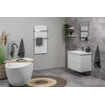 Eurom Sani 600 Comfort Panneau infrarouge salle de bains 115x46.5cm Wifi 600watt Verre Blanc SW656484