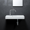 Clou Mini Wash Me fontein 56x24cm kraangat links Keramiek Wit SW9375