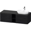 Duravit D-neo Meuble sous vasque 140x55x45.9cm 2 tiroirs Chêne noir mat SW641369