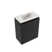 MONDIAZ TURE-DLUX Meuble toilette - 40cm - Urban - EDEN - vasque Ostra - position centrale - sans trou de robinet SW1104653