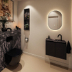 MONDIAZ TURE-DLUX Meuble toilette - 60cm - Urban - EDEN - vasque Lava - position centrale - 1 trou de robinet SW1103663