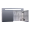 BRAUER Double Face Armoire de toilette 119x70x15cm 2 portes, éclairage LED intégré 4000K MFC Birch SW499507