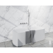 Fortifura Nebbio Badcombinatie-set - thermostaatkraan - glijstang met geïntegreerde wandaansluitbocht - metalen doucheslang - staaf handdouche - uitloop - chroom SW1237995