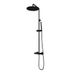 Brauer Black Edition Ensemble de douche thermostatique avec douche pluie 30cm et douchette stick noir mat SW1164749