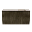 Mondiaz JOYA-DLUX Meuble de toilette 80cm - couleur Shadow - Vasque FAYE position Droite 1 trou de robinet couleur Arena SW1424804