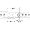 Duravit Serie 1930 staand toilet 38x39x65cm duoblok zonder reservoir diepspoel PK wit TWEEDEKANS OUT14619