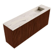 Mondiaz JOYA-DLUX 100cm meuble de toilette - couleur Ruby - Vasque FAYE position Droite Sans trou de robinet couleur Nata. SW1425448