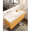 Mondiaz VICA ensemble de meuble de salle de bain - 120cm - meuble sous-vasque ocre 4 tiroirs - lavabo nuage gauche - sans trou de robinet version XL 60cm de haut SW1089654