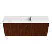 Mondiaz JOYA 100cm toiletmeubel - kleur Ruby - Wastafel FAYE positie Midden Zonder kraangat kleur Talc. SW1421743