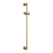 Brauer Gold Carving Ensemble de douche pluie encastrable - pomme de douche 30cm - bouton carving - douchette ronde 3 jets - barre curseur - PVD - or brossé SW715696