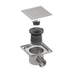 Easy Drain Aqua quattro siphon de sol 15x15cm horizontal 5cm inox GA23691