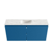 MONDIAZ TURE-DLUX meuble WC 100cm Jeans. EDEN lavabo Ostra position milieu. Avec 1 trou de robinet. SW1104918