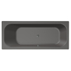 Baignoire Xenz Aruba - 190x80cm - avec trop-plein - sans bonde - Acrylique Anthracite Mat SW103139