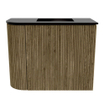 Mondiaz JOYA 51.6cm toiletmeubel - ronding links kleur Dusk - Wastafel FAYE positie Rechts 1 kraangat kleur Urban. SW1421670