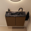 MONDIAZ TURE-DLUX Meuble toilette - 60cm - Rust - EDEN - vasque Lava - position centrale - 1 trou de robinet SW1104009