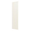 Plieger Cavallino Retto designradiator verticaal enkel middenaansluiting 1800x450mm 910W pergamon (RAL9001) 7252973