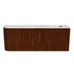 Mondiaz JOYA-DLUX 111.6cm toiletmeubel - ronding links kleur Ruby - Wastafel FAYE positie Rechts Zonder kraangat kleur Frappe. SW1423562