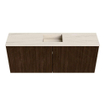 Mondiaz JOYA-DLUX 100cm meuble de salle de bains - couleur Walnut - Vasque FAYE position Milieu 1 trou de robinet couleur Meli. SW1424408
