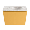 MONDIAZ TURE-DLUX Meuble WC 60cm Ocher. Lavabo EDEN Glace position droite. Sans trou de robinet. SW1103415