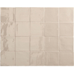 SAMPLE Terravito Viondo wandtegel - 13x13cm - 10mm - Vierkant - Ivoor wit Glans SW735916