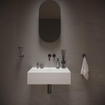 Ideavit SolidBliss Lavabo 60x40x16cm 0 trous de robinet Solid surface blanc mat SW420096