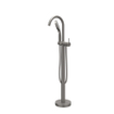 IVY Bond Badthermostaatkraan - opbouw - cooltouch - met cascade uitloop - Geborsteld metal black PVD SW1031184