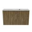 Mondiaz JOYA-DLUX 70cm toiletmeubel - kleur Dusk - Wastafel FAYE positie Midden Zonder kraangat kleur Glace. SW1423154