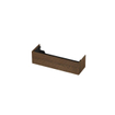 Ink p2o meuble 1 tiroir push 2 open horizontal fraisé composé de 140x45x37.6cm chêne massif chocolat SW693468