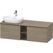 Duravit D-neo Meuble sous vasque 140x55x45.9cm 2 tiroirs Chêne (terra) mat SW641191