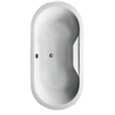 Plieger Zurich baignoire duo 180x90cm acrylique ovale 42cm de profondeur avec pieds blanc 0944068