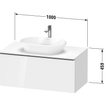 Duravit D-Neo wastafelonderkast 100x45.9x55cm 1 lade Linnen Mat SW641195