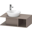 Duravit D-neo Meuble sous vasque 80x48x26cm sans tiroirs Basalte mat SW641063