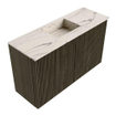 Mondiaz JOYA-DLUX 70cm toiletmeubel - kleur Shadow - Wastafel FAYE positie Midden 1 kraangat kleur Nata. SW1424947