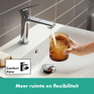 Hansgrohe Rebris E 1-gats wastafelkraan 110 coolstart m. waste chroom SW796446