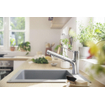 Hansgrohe Zesis M33 Mitigeur de cuisine - 15cm - monocommande - douchette extensible - 2 jets - chrome SW1120207