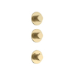 Uniforma Regendouche - 2 standen - waterval - met inbouwdeel - 32 cm - geborsteld goud SW1577870