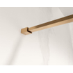 Fortifura Galeria inloopdouche - 80x200cm - mat glas - wandarm - Geborsteld koper PVD (Koper) SW876860