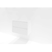 HR badmeubelen Infinity Meuble sous-lavabo - 80x44.8x55cm - façade 3D - 2 tiroirs - sans poignée - blanc mat SW748640