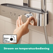 Hansgrohe Pulsify Colonne de douche 26cm 2 jets tablette 40cm Chrome SW651114