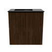 Mondiaz JOYA 40cm meuble de salle de bains - couleur Walnut - Vasque FAYE position Gauche 1 trou de robinet couleur Urban. SW1421313
