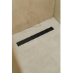 Fortifura Galeria Caniveau de douche - 80cm - grille fermée - avec bride de sol - Noir mat SW1075465