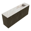 Mondiaz JOYA-DLUX 100cm toiletmeubel - kleur Shadow - Wastafel FAYE positie Rechts 1 kraangat kleur Frappe. SW1422722