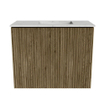 Mondiaz JOYA-DLUX 50cm toiletmeubel - kleur Dusk - Wastafel FAYE positie Rechts Zonder kraangat kleur Opalo. SW1423301
