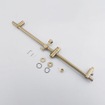 Fortifura Calvi Glijstang - 90cm - met geïntegreerde wandaansluitbocht - Geborsteld Messing SW1413837