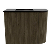 Mondiaz JOYA 51.6cm toiletmeubel - ronding rechts kleur Shadow - Wastafel FAYE positie Links 1 kraangat kleur Urban. SW1421499