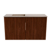Mondiaz JOYA-DLUX 70cm toiletmeubel - kleur Ruby - Wastafel FAYE positie Links 1 kraangat kleur Saba. SW1425585