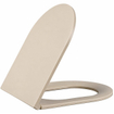 QeramiQ Dely Wandclosetset - 36.3x51.7cm - diepspoel - rimless - slim zitting - beige SHOWROOMMODEL SHOW26408