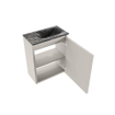 MONDIAZ TURE-DLUX Meuble toilette - 40cm - Linen - EDEN - vasque Lava - position droite - 1 trou de robinet SW1103854