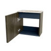 Mondiaz JOYA-DLUX 40cm toiletmeubel - kleur Shadow - Wastafel FAYE positie Rechts 1 kraangat kleur Nata. SW1424936