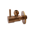 Xellanz Minimal hoekstopkraan 3/8" x 3/8" of knel 10 mm geborsteld brons koper PVD SW863123